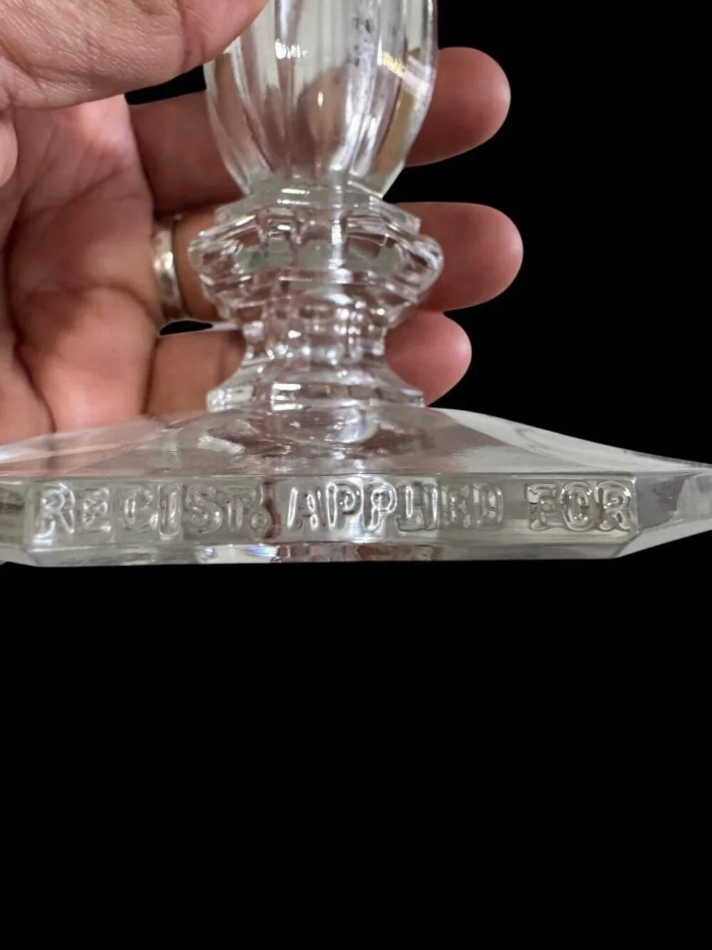VTG Tiffany & Co. Crystal Candlesticks Pair – Stamped 